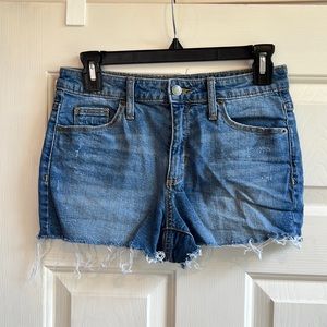 Universal thread size 27 jean shorts in blue